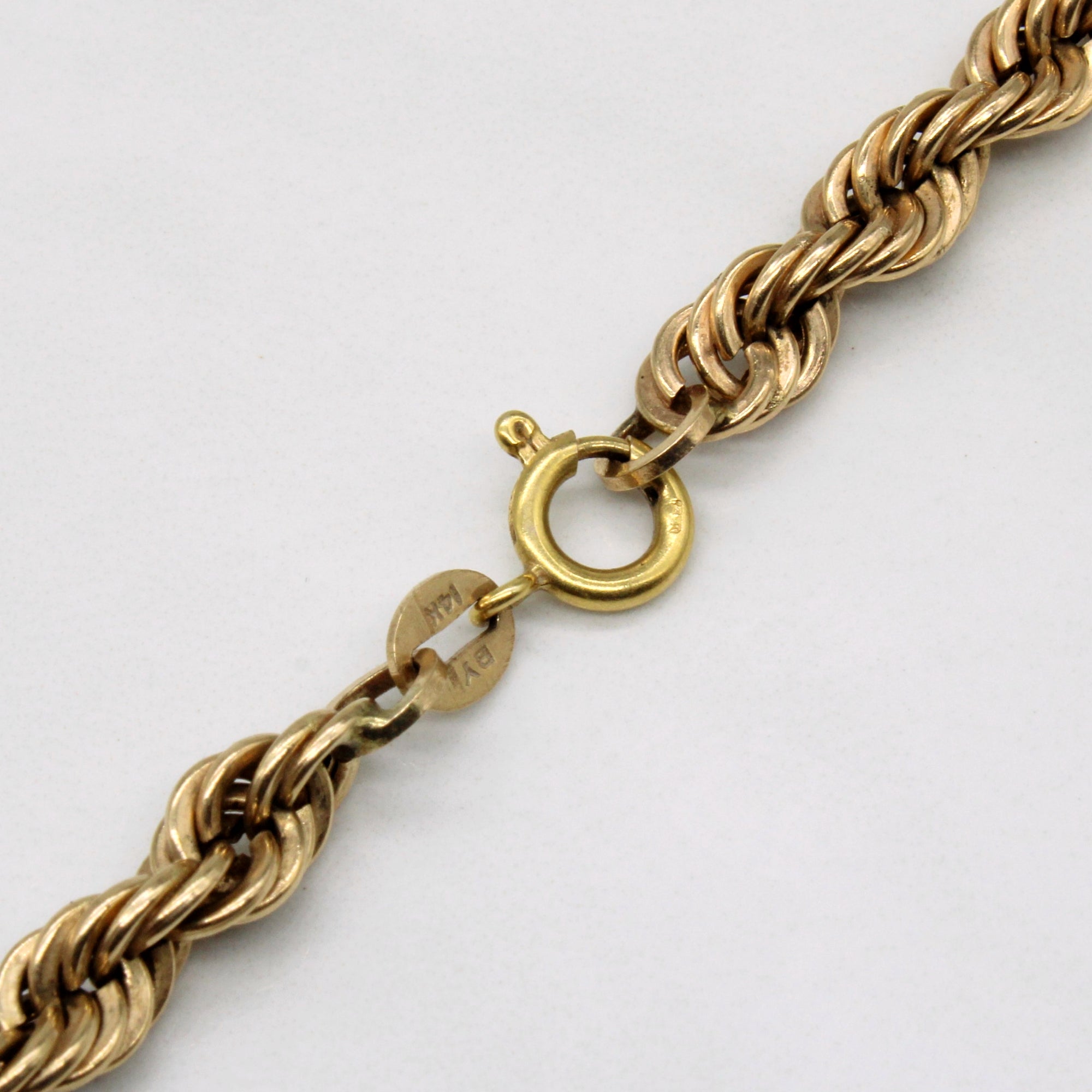 14k Yellow Gold Rope Chain | 24