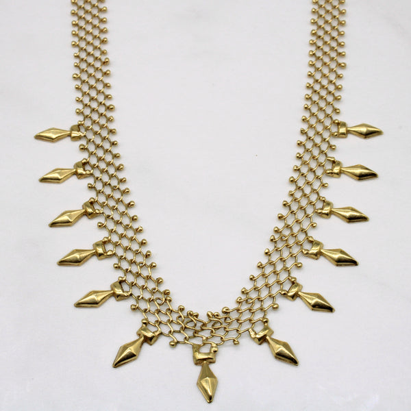 18k Yellow Gold Necklace | 17