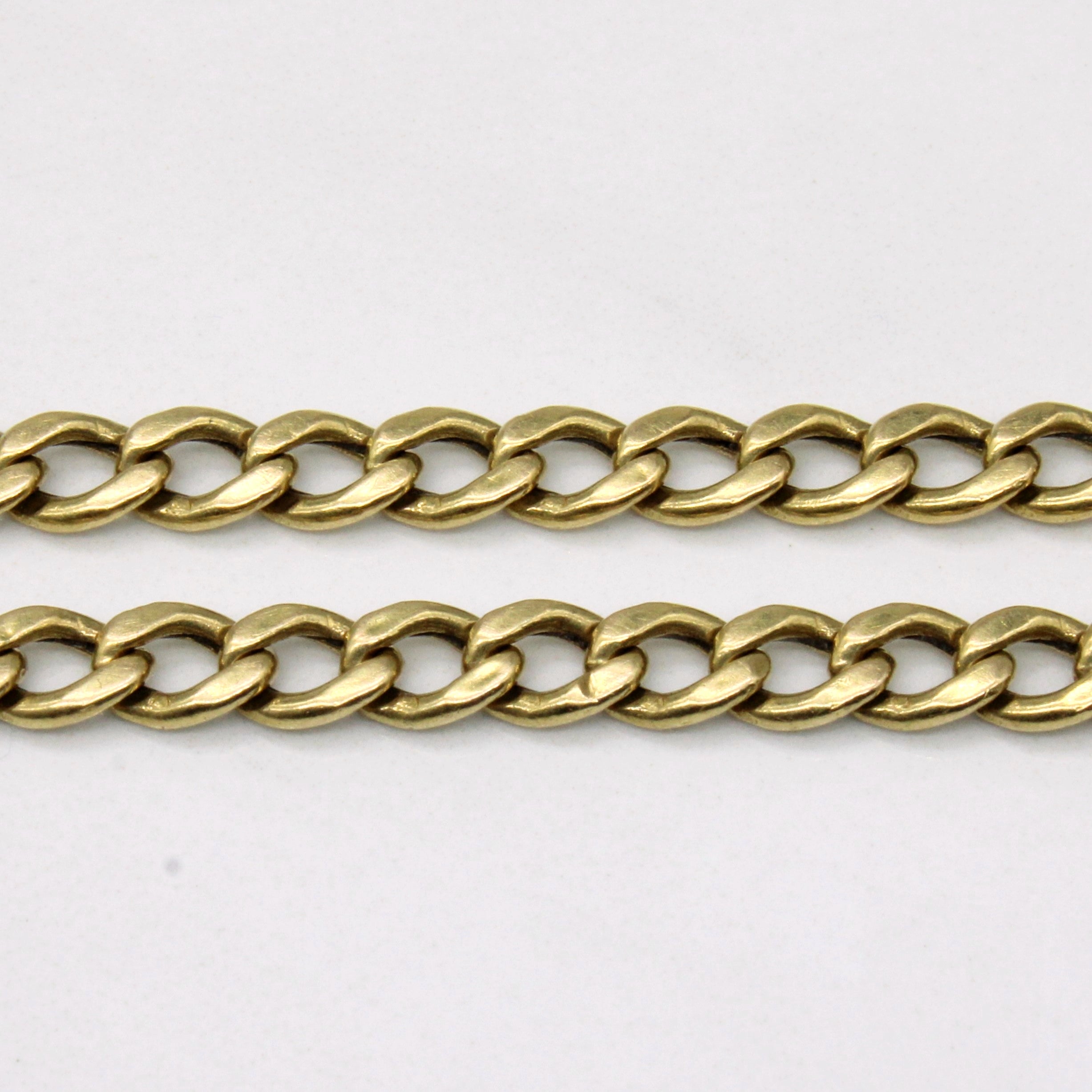 Bracelet italien à maillons gourmette en or jaune 18 carats | 8" | 