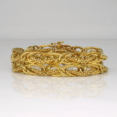 18k Yellow Gold Bracelet | 7.5