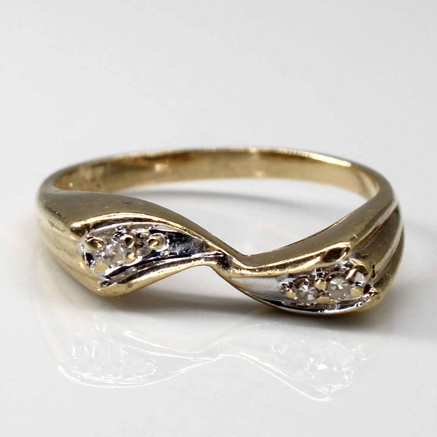 Bypass Diamond Ring | 0.06ctw | SZ 5.75 |