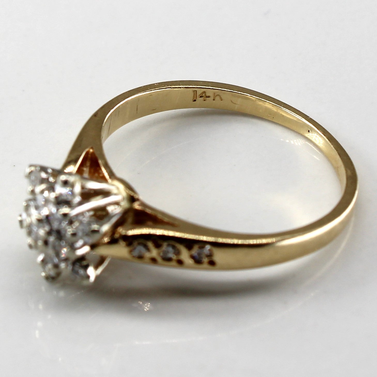 Cluster Diamond Cocktail Ring | 0.16ctw | SZ 4.75 |