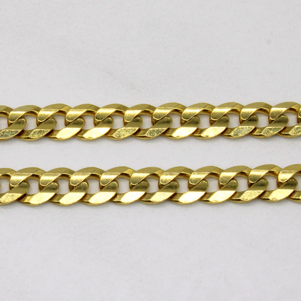 14k Yellow Gold Curb Link Chain | 20