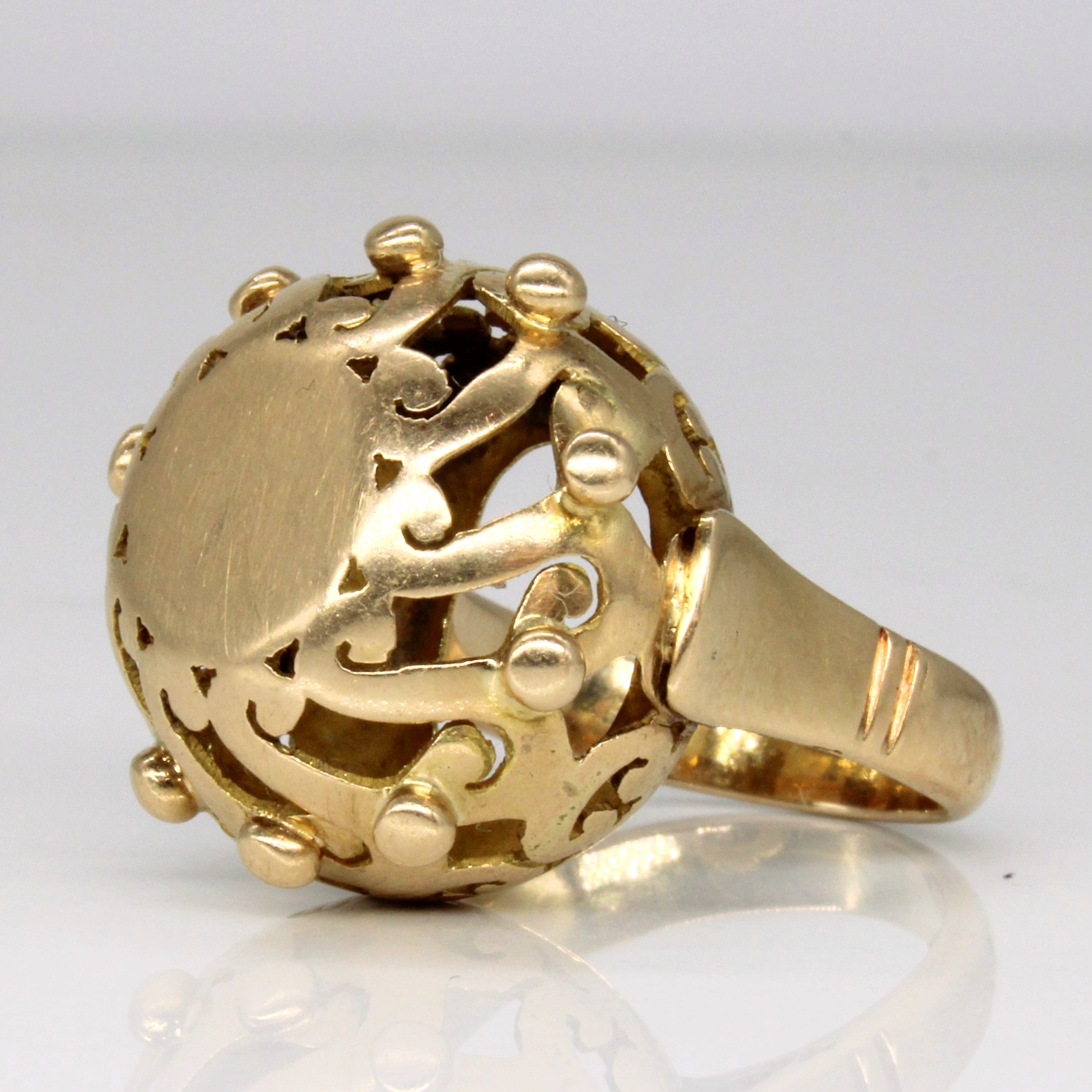 Bague en or jaune 14 carats | Taille 6 | 