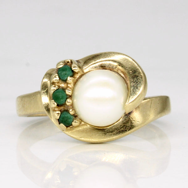 Pearl & Turquoise Cocktail Ring | 0.10ctw | SZ 5.25 |