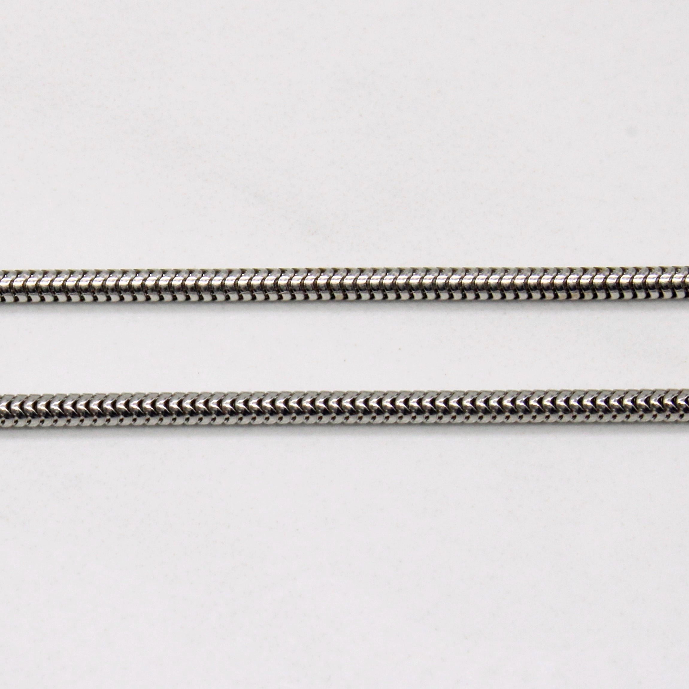 14k White Gold Tube Chain | 21" |
