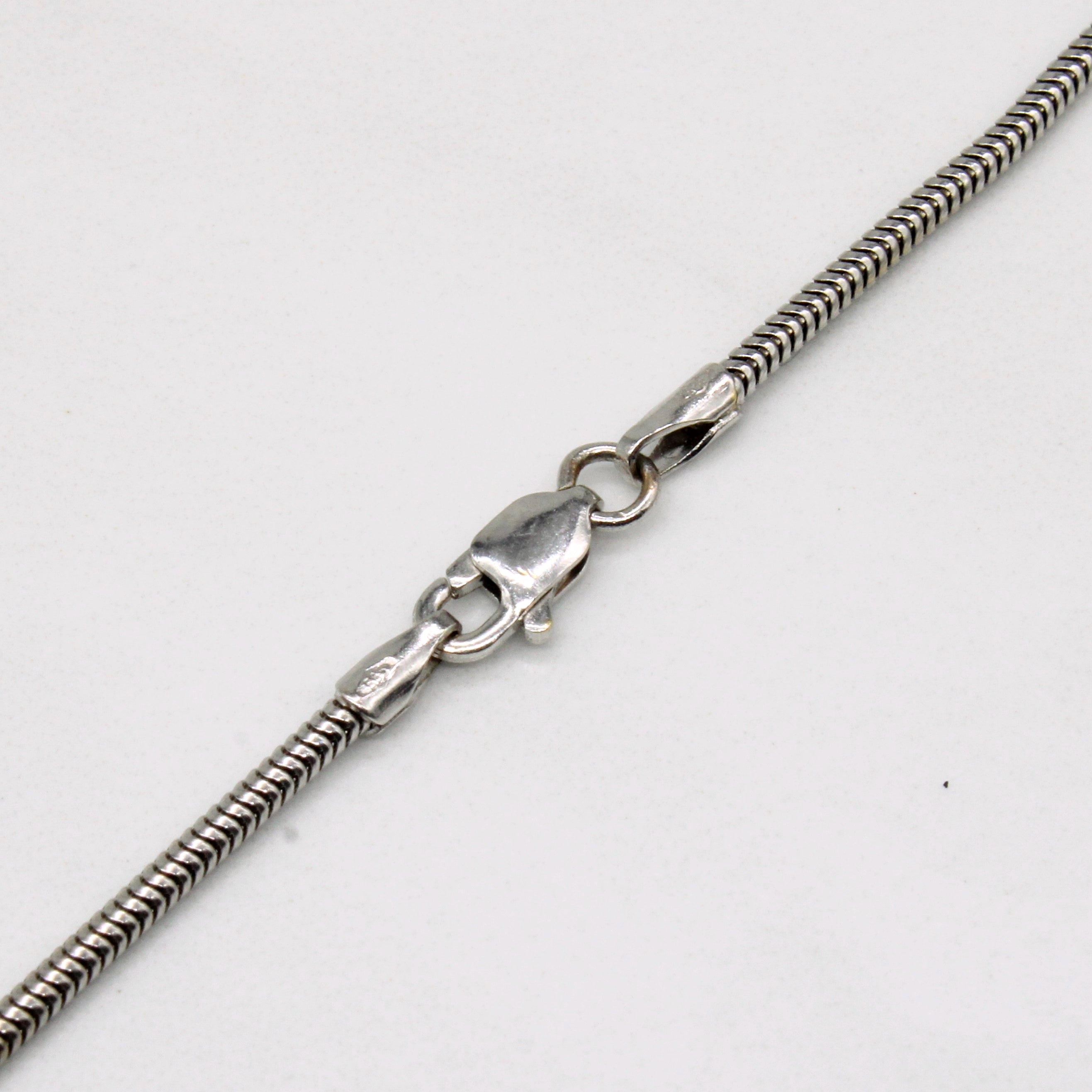 14k White Gold Tube Chain | 21" |