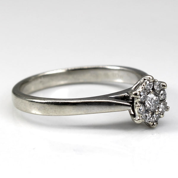 Cluster Set Diamond Ring | 0.15ctw | SZ 6.5 |