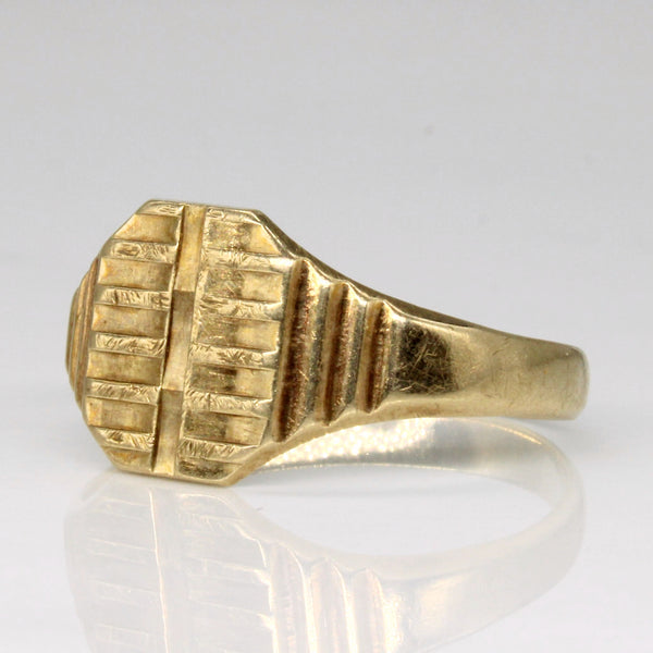 9k Yellow Gold Ring | SZ 11.75 |