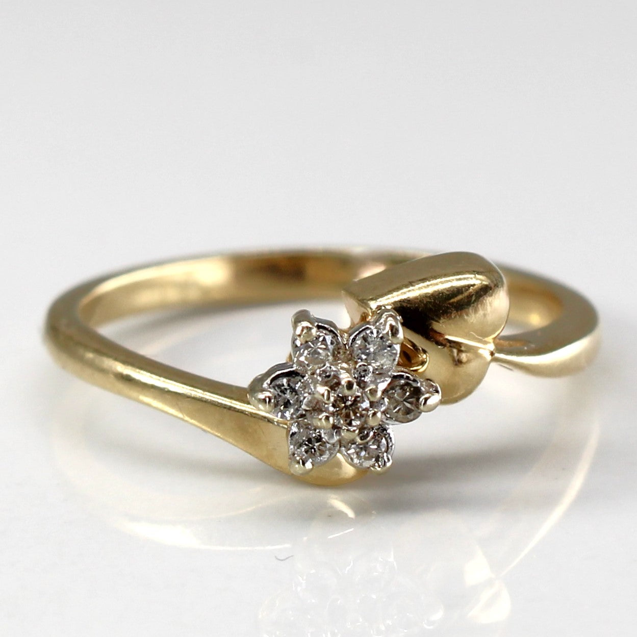 Bypass Cluster Diamond Ring | 0.04ctw | SZ 6 |