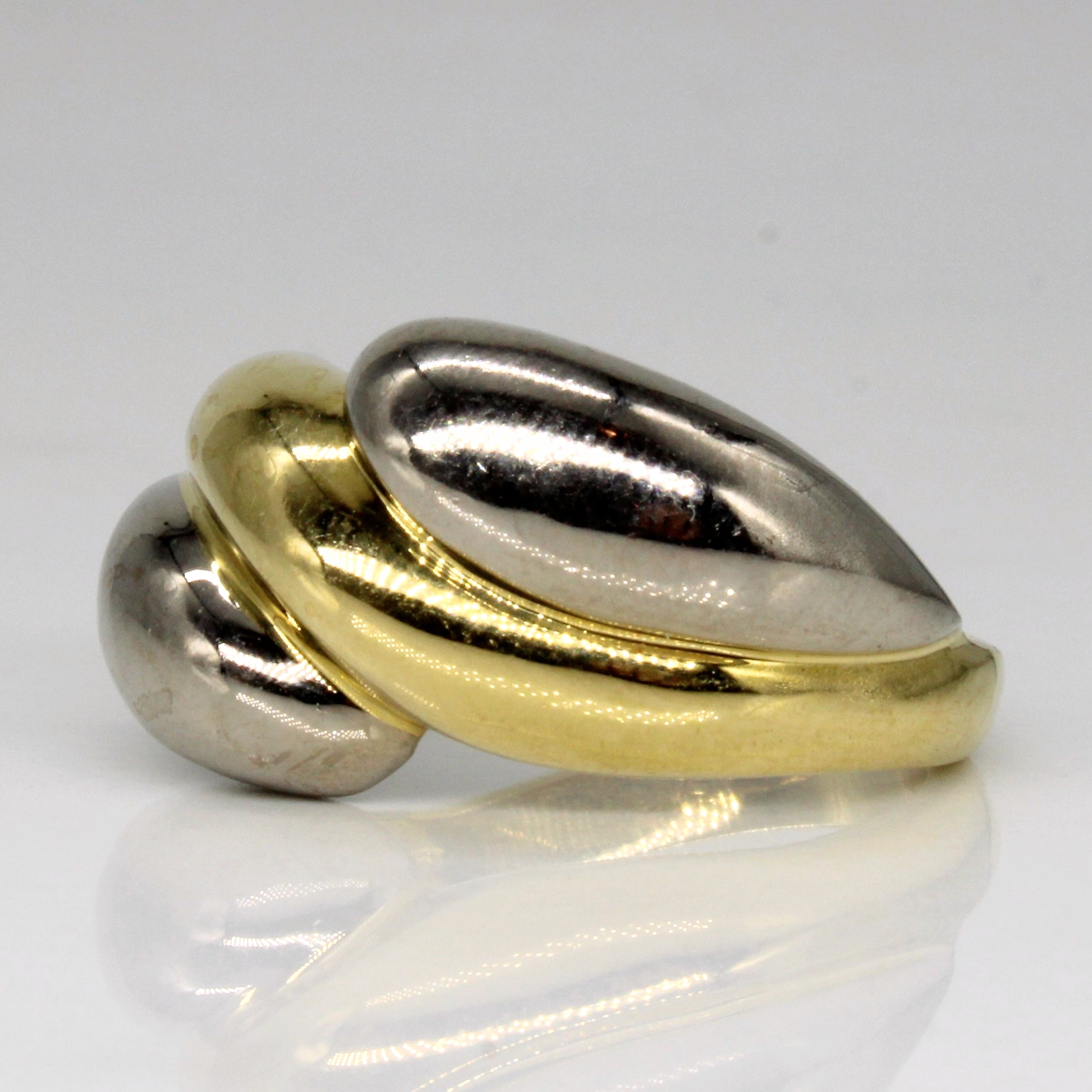 18k Two Tone Gold Ring | SZ 7.5 |