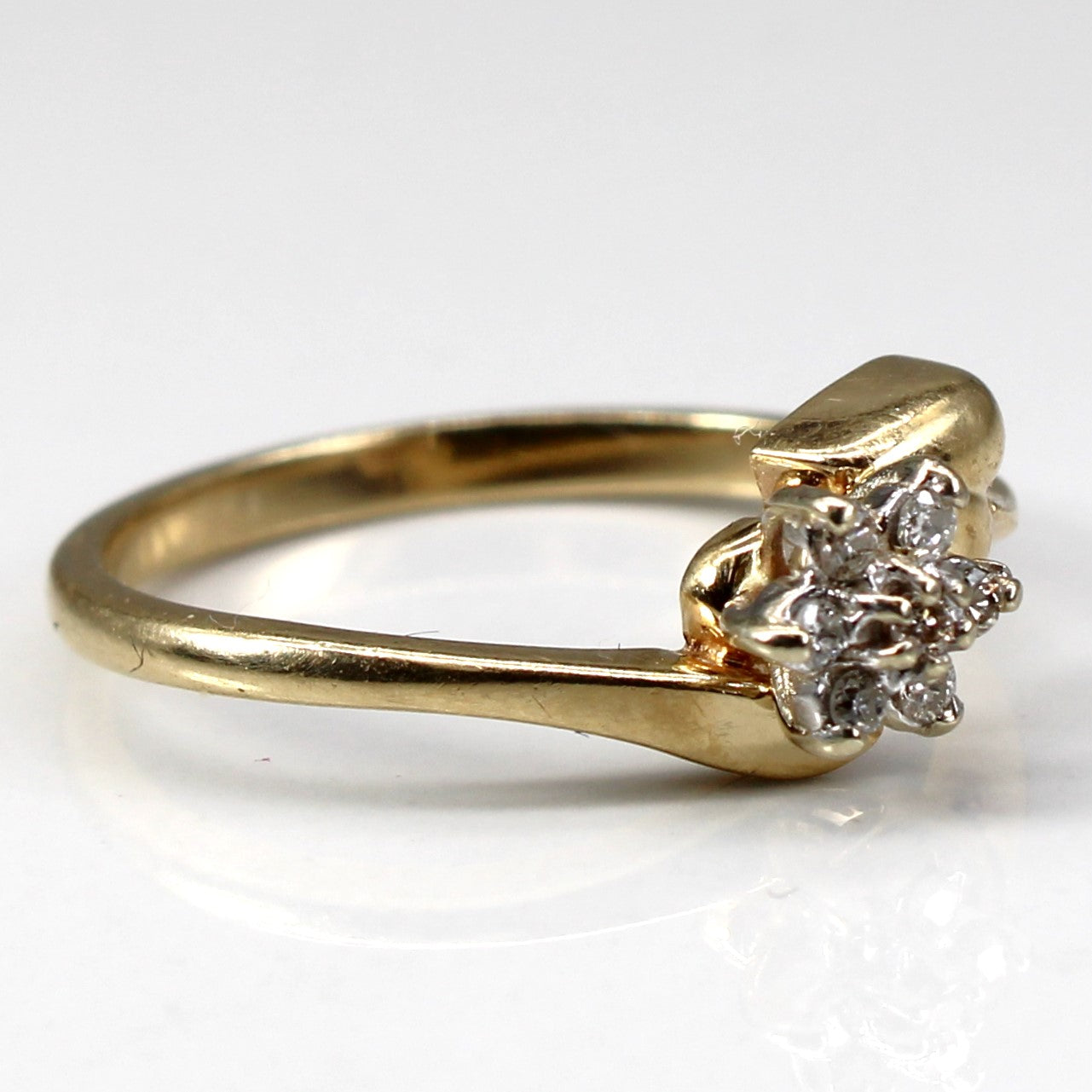 Bypass Cluster Diamond Ring | 0.04ctw | SZ 6 |