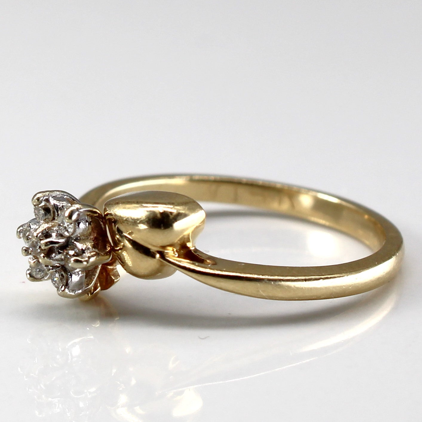 Bypass Cluster Diamond Ring | 0.04ctw | SZ 6 |