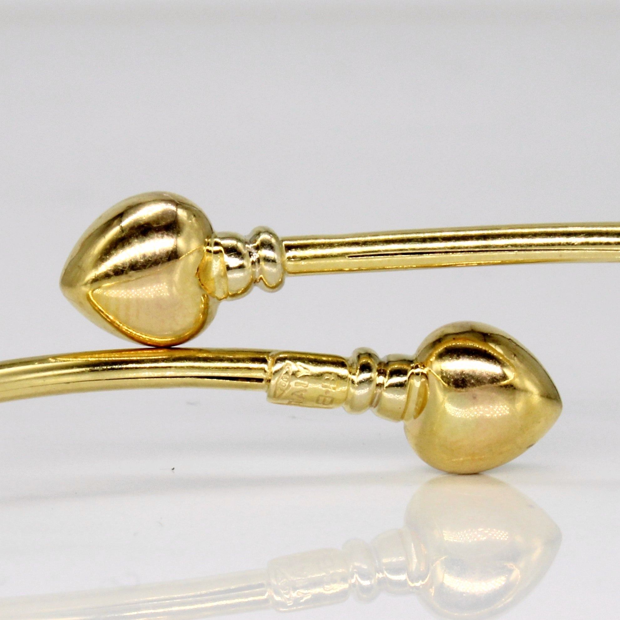 18k Yellow Gold Heart Bracelet | 7" |