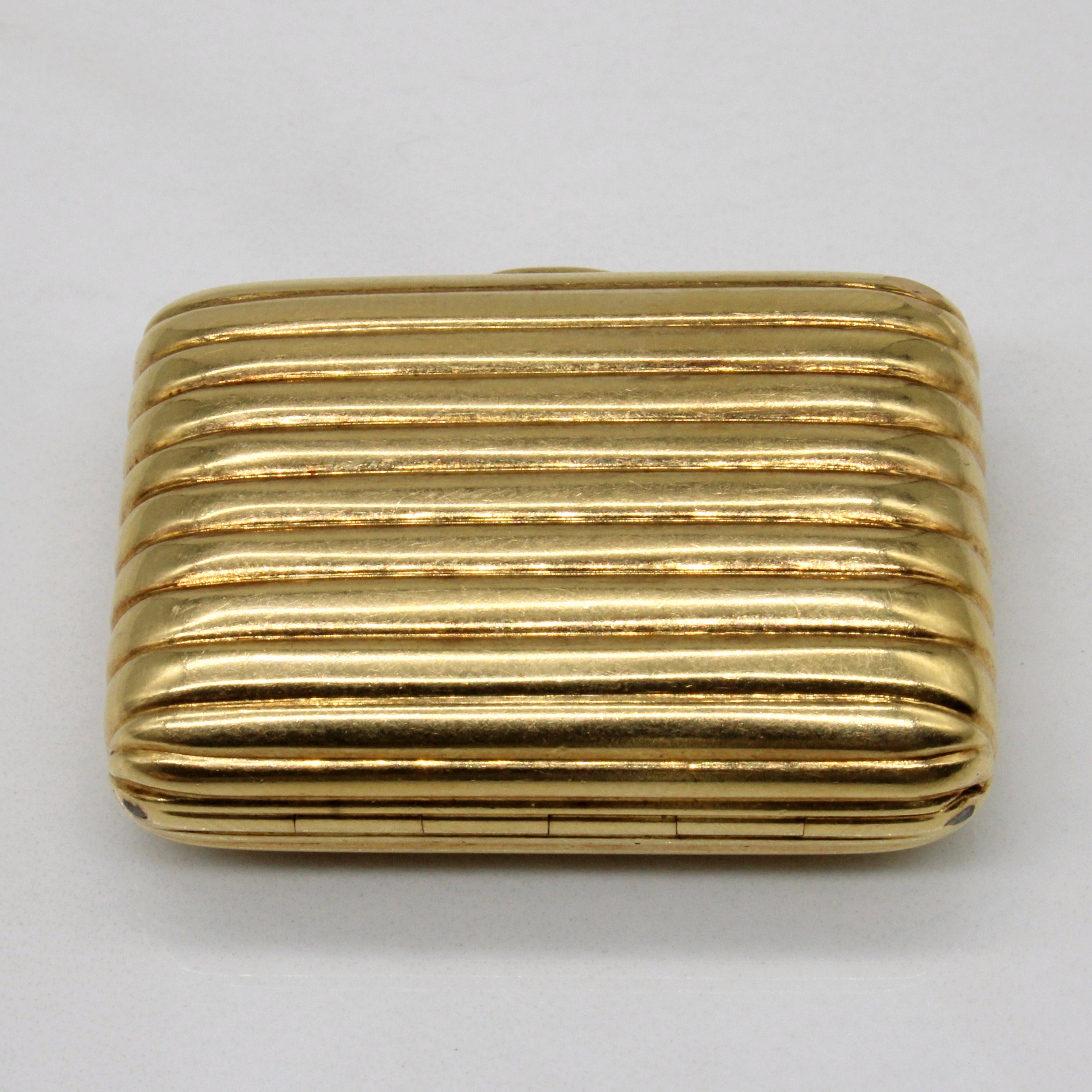 18k Yellow Gold Suitcase