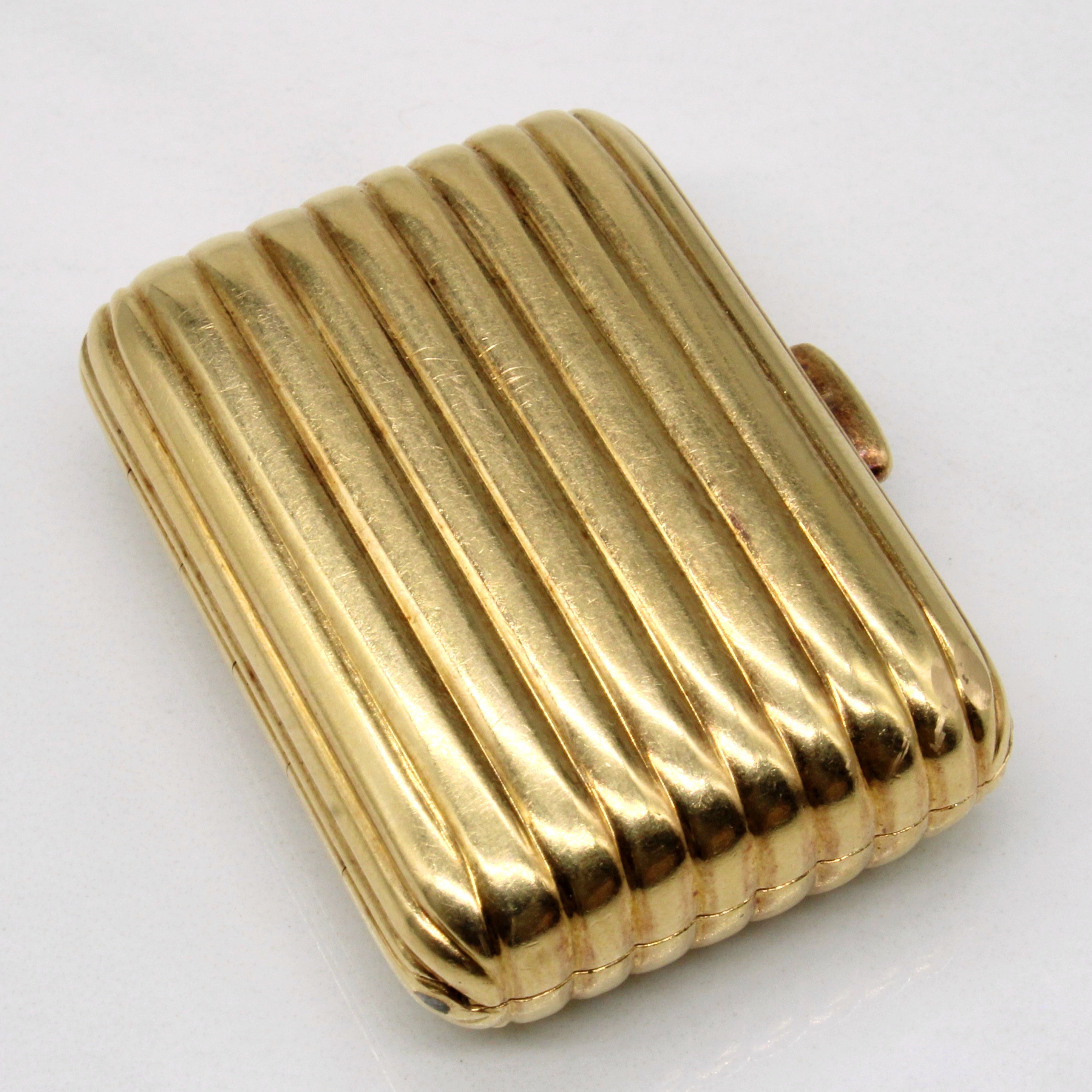 18k Yellow Gold Suitcase