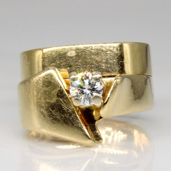 Diamond Fused Wedding Ring Set | 0.26ct | SZ 5.5 |