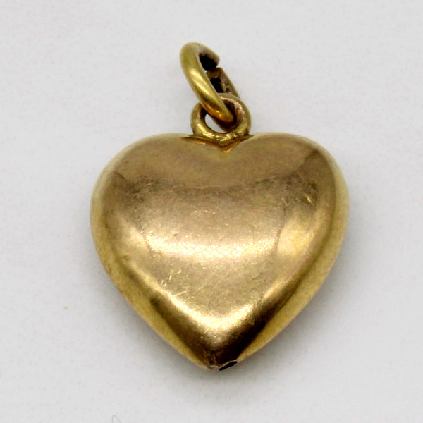 9k Yellow Gold Heart Charm