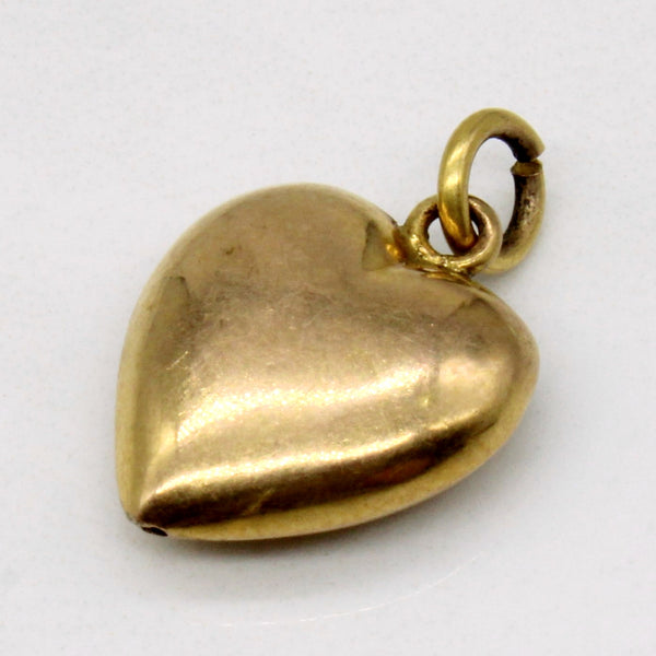 9k Yellow Gold Heart Charm