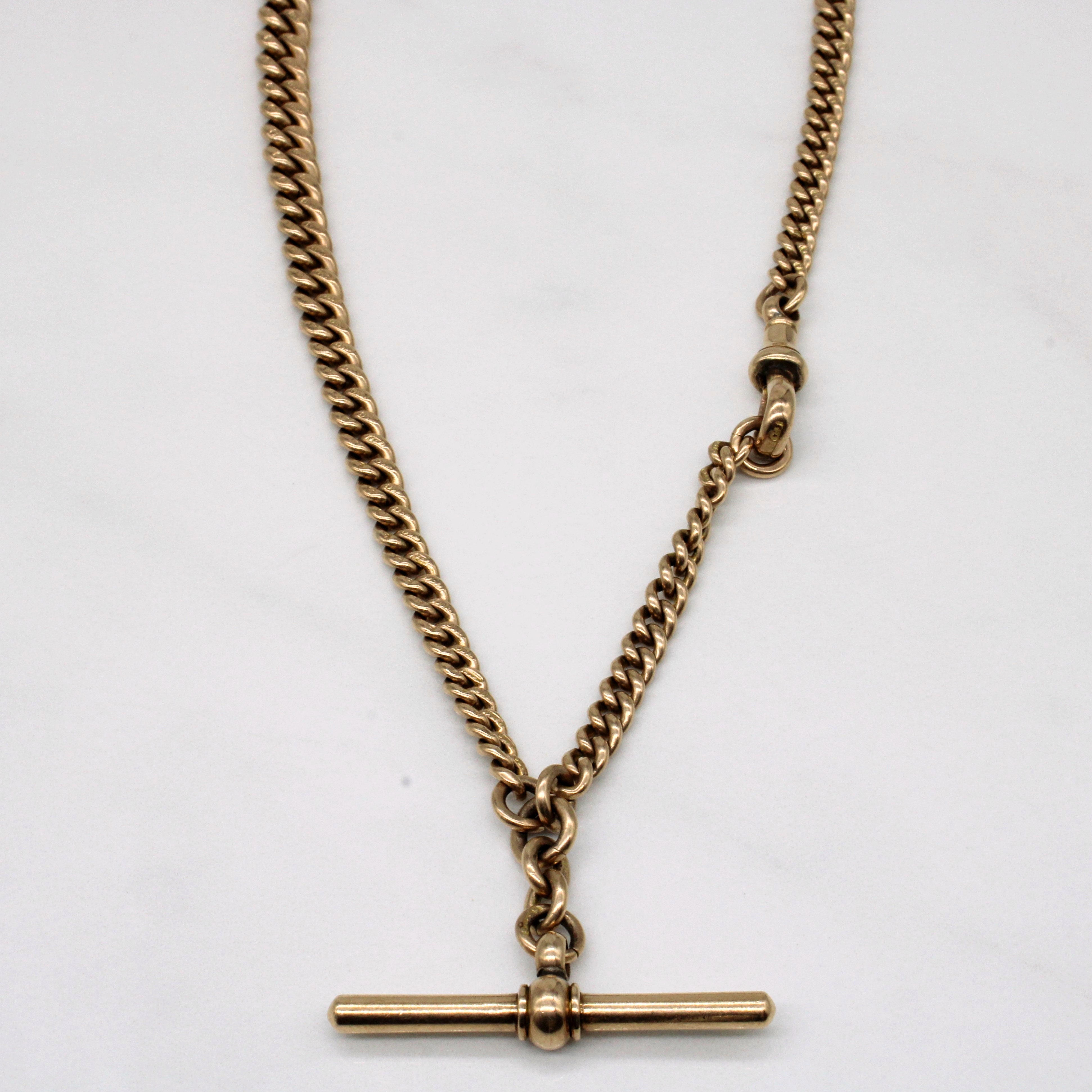 9k Yellow Gold Watch Chain | 13" |