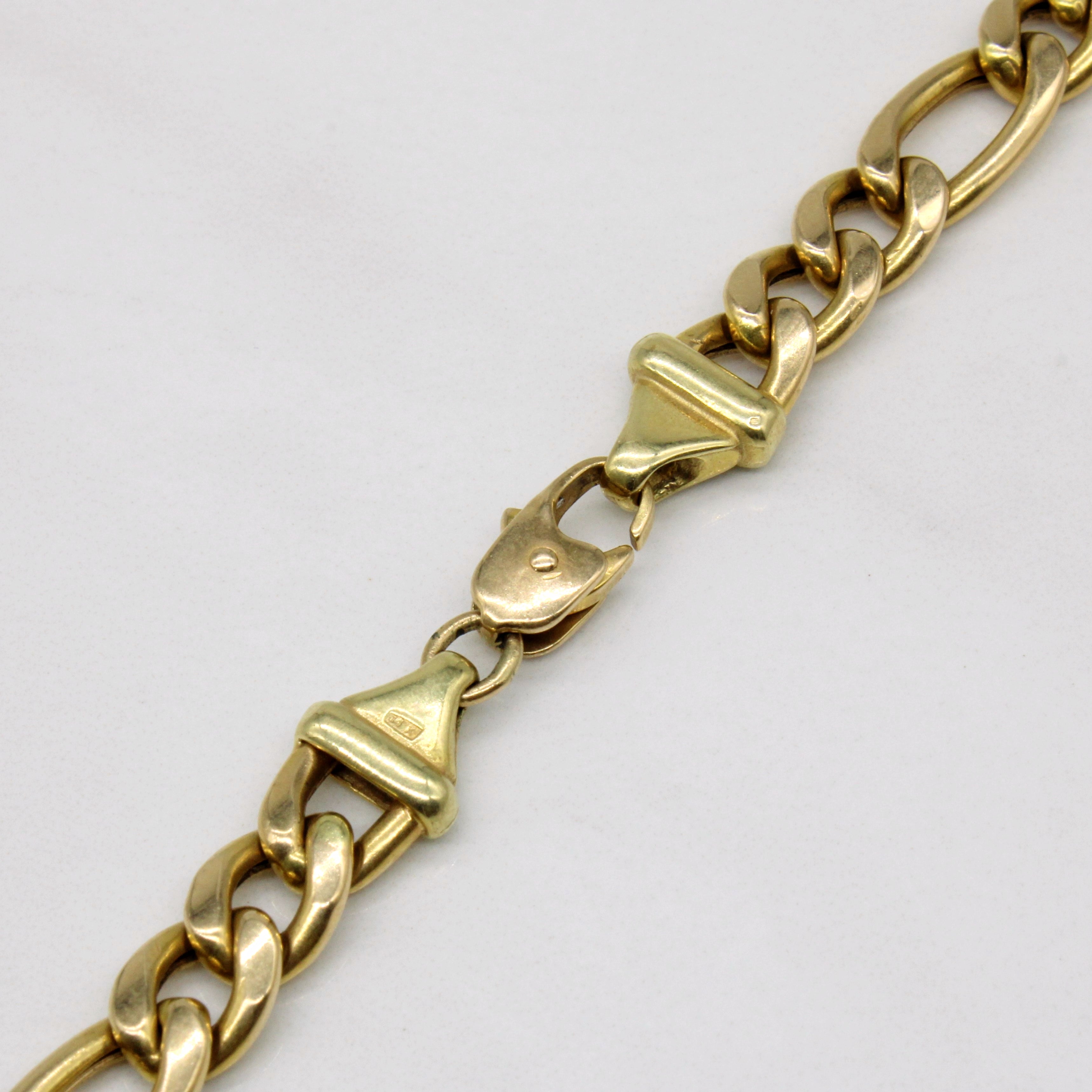 Chaîne Figaro en or jaune 14 carats | 20" | 