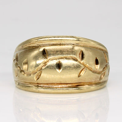 10k Yellow Gold Vine Ring | SZ 8.75 |