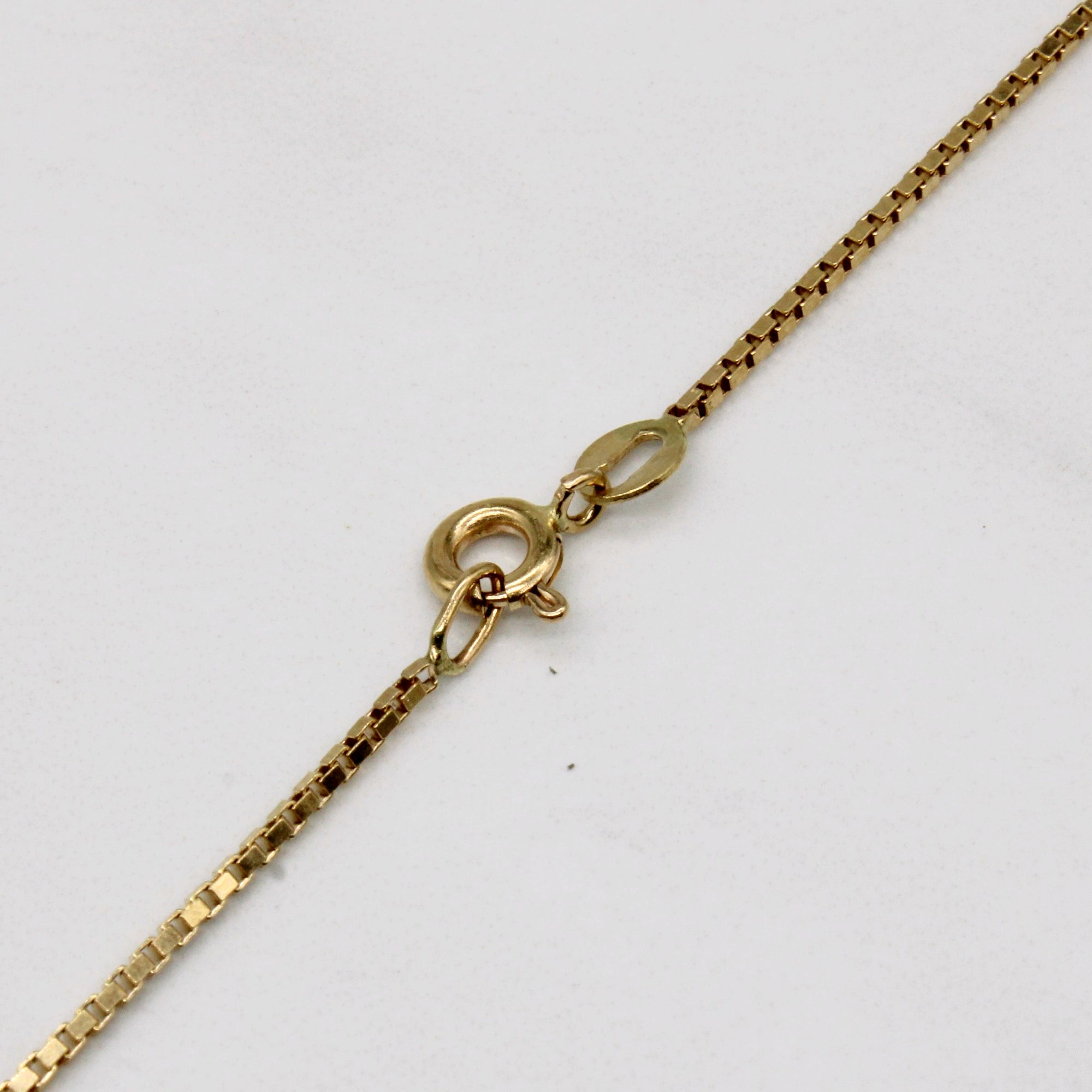 14k Two Tone Gold Apple Pendant & Necklace | 20
