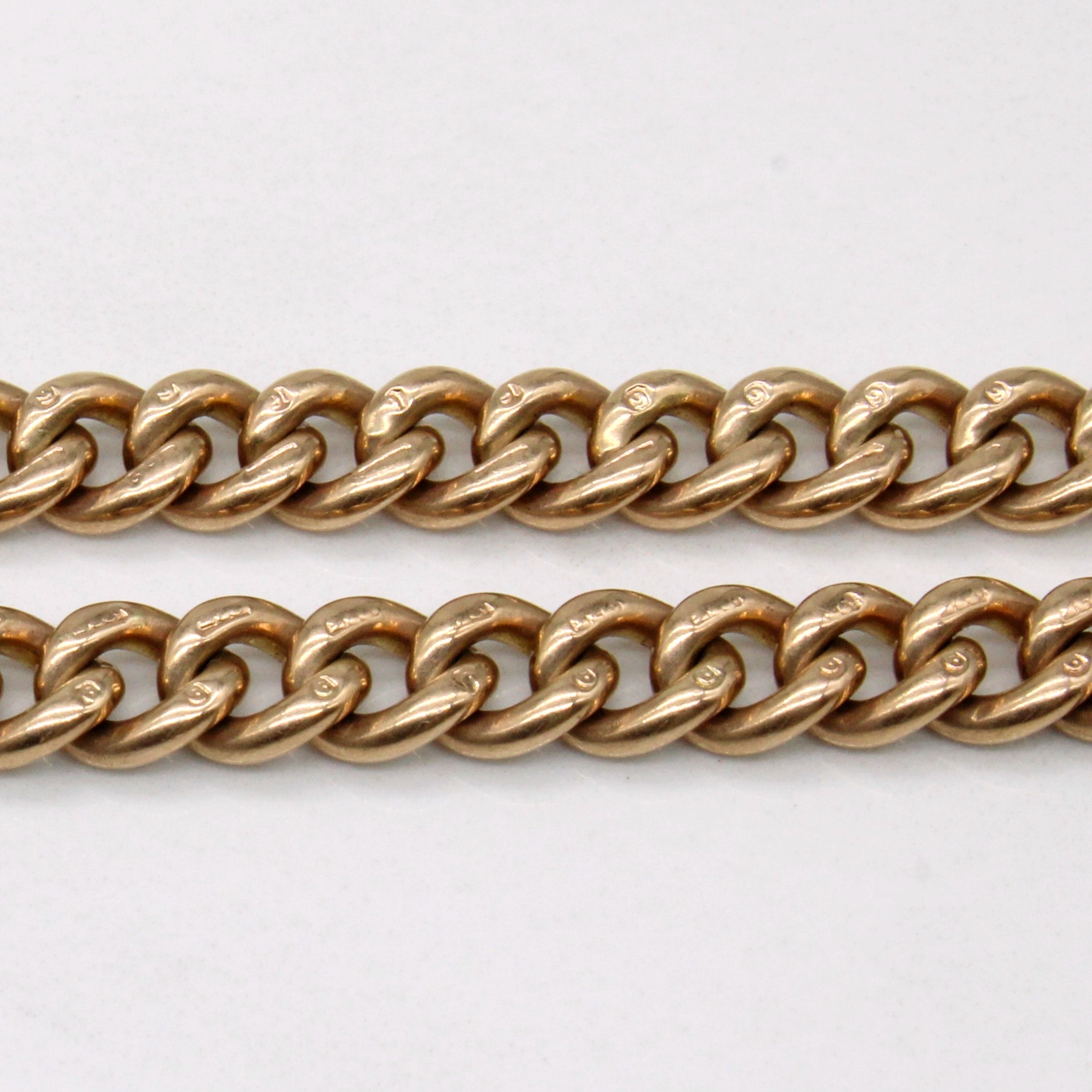 9k Yellow Gold Watch Chain | 15" |