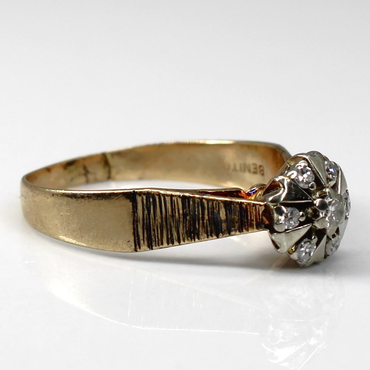 High Set Diamond Cocktail Ring | 0.10ctw | SZ 7.25 |