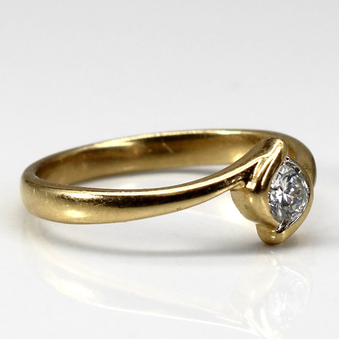 Bezel Set Solitaire Diamond Ring | 0.17ct | SZ 6 |