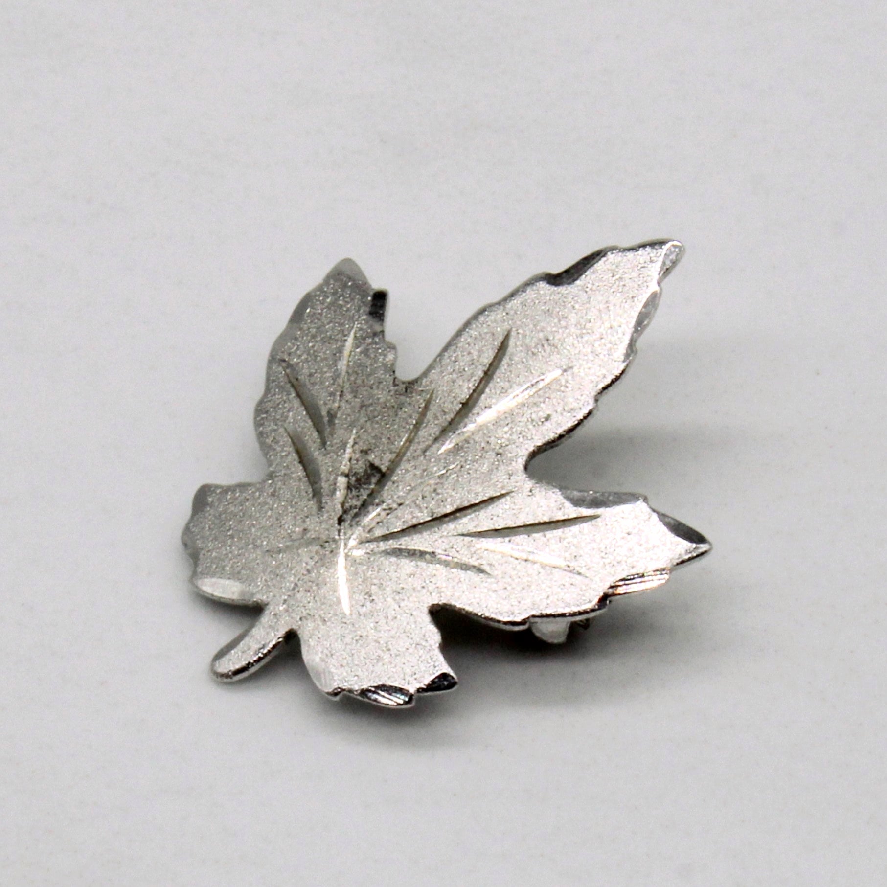 Sterling Silver Maple Leaf Pin