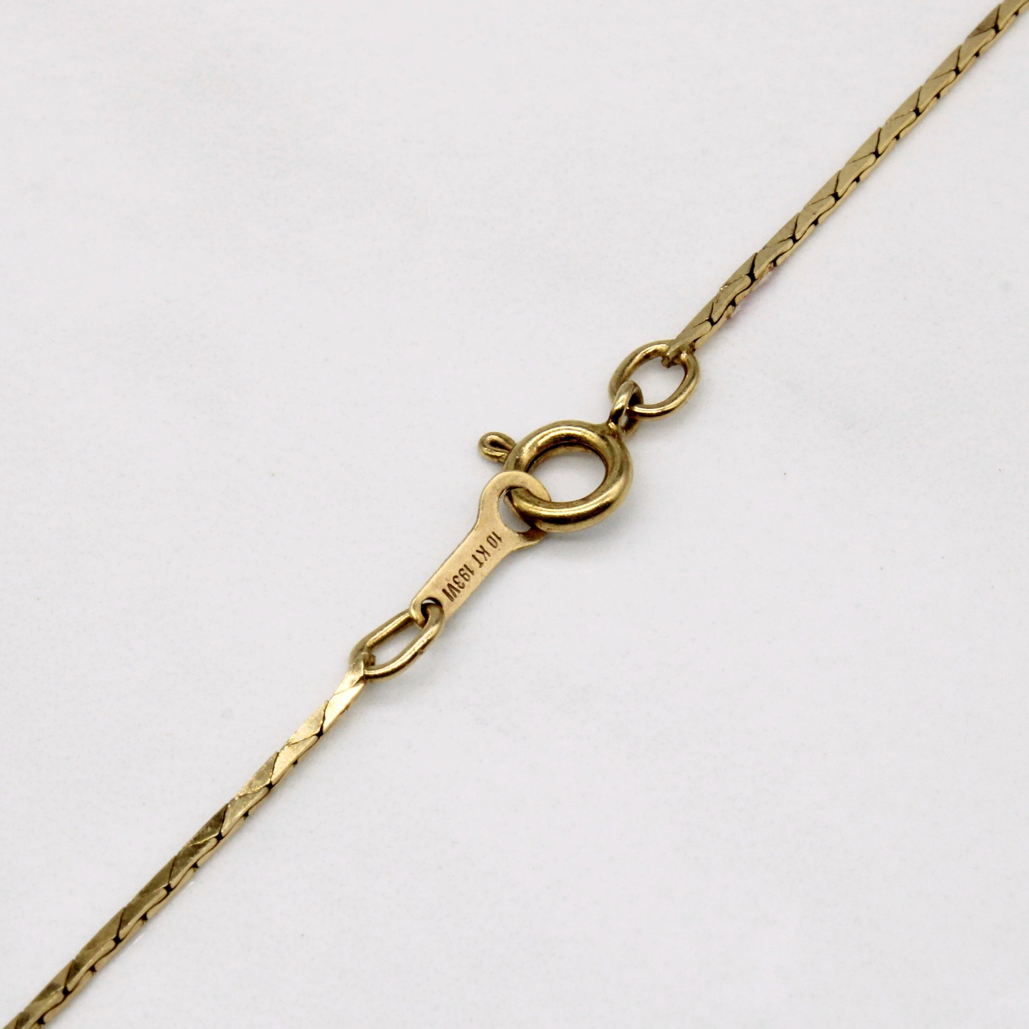 10k Yellow Gold Bar Link Chain 