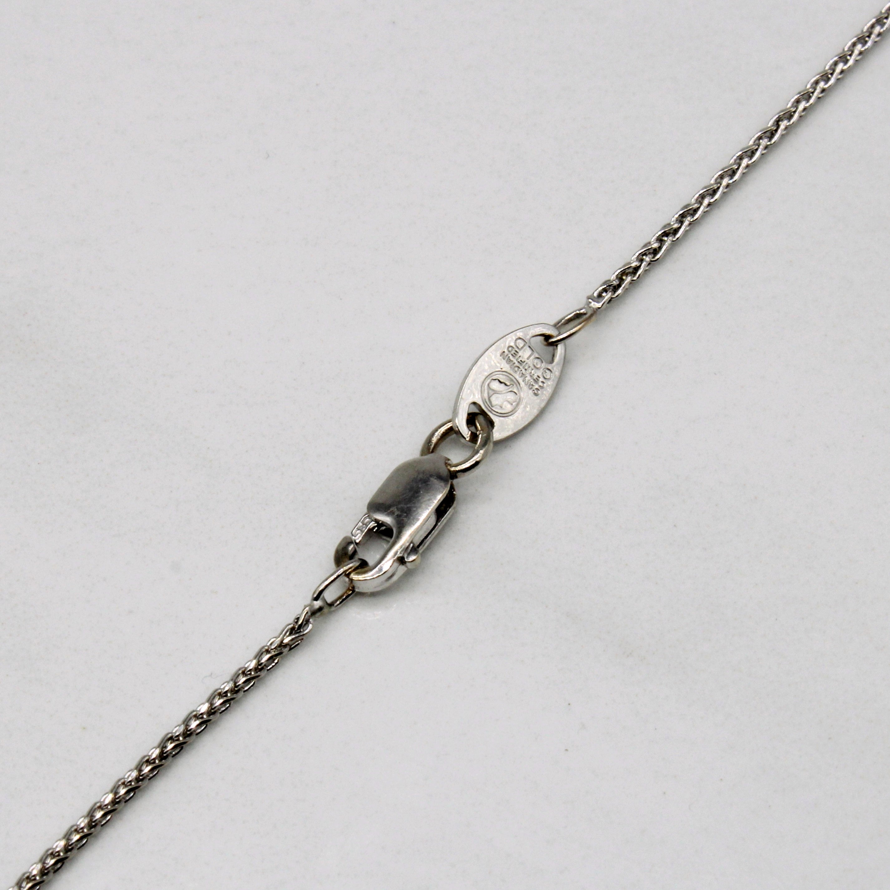 Solitaire Diamond Necklace | 0.31ct | 18" |