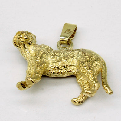 9k Yellow Gold Cheetah Charm
