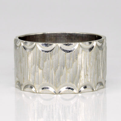 1972 London 18k White Gold Ring | SZ 6.25 |
