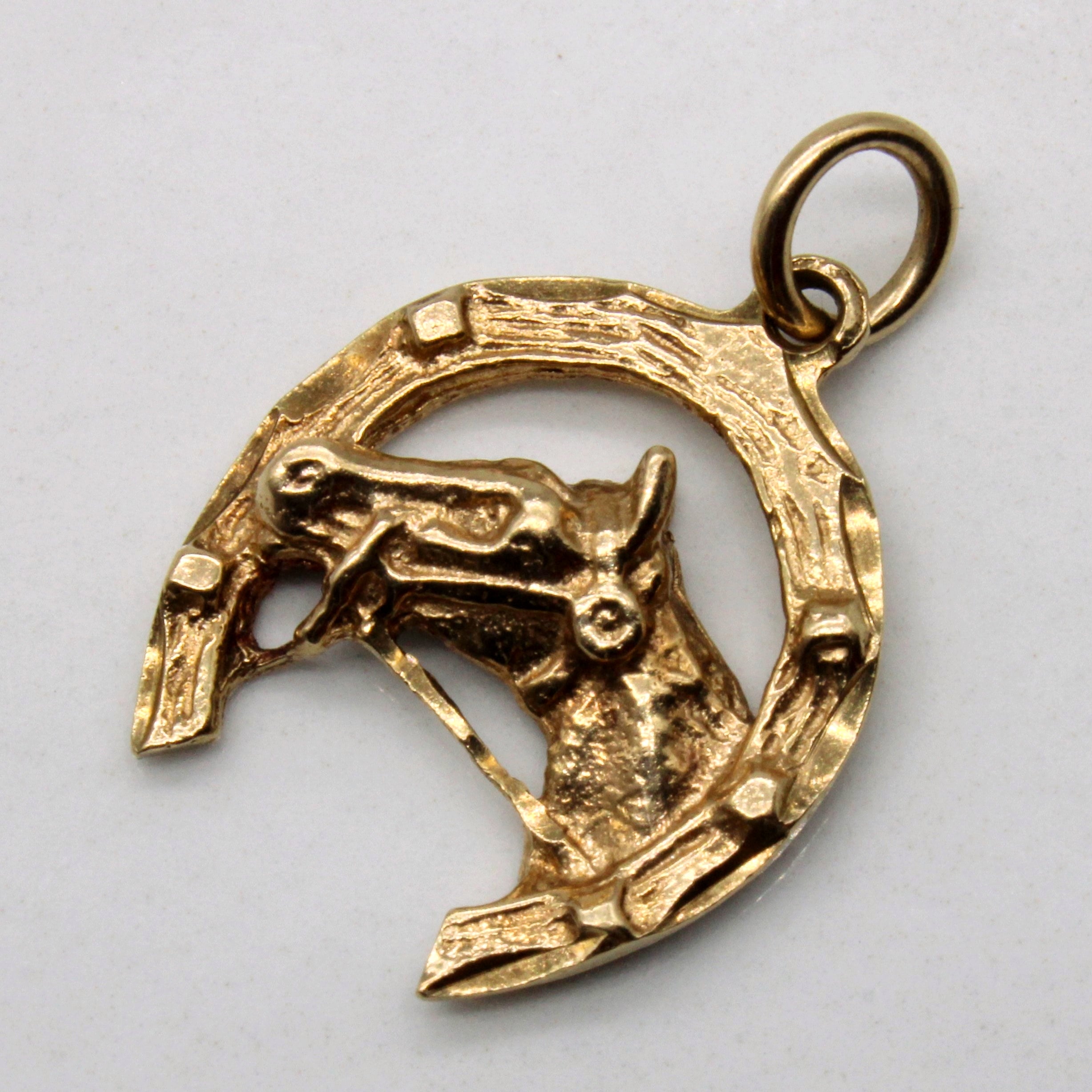 9k Yellow Gold Horse Pendant