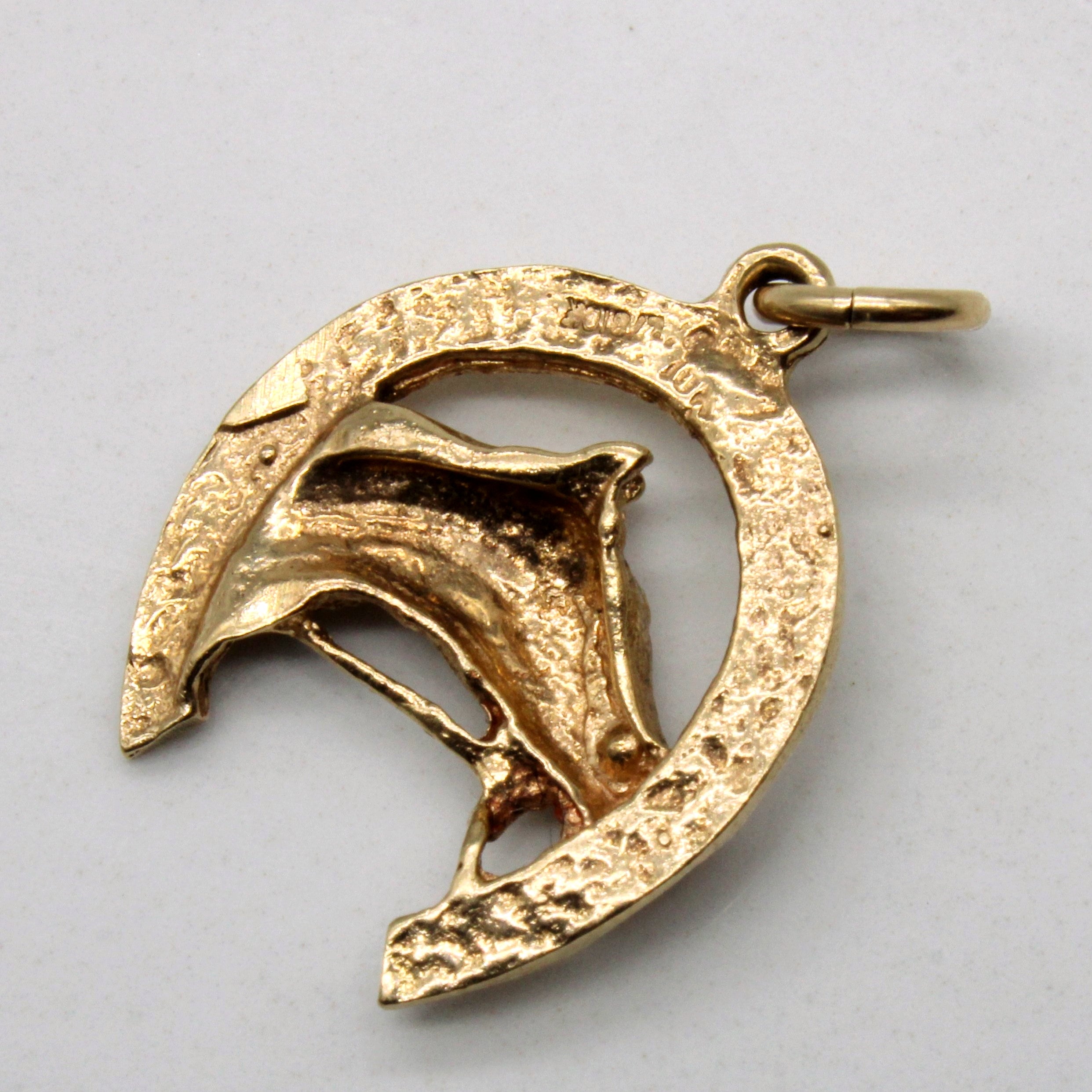 9k Yellow Gold Horse Pendant