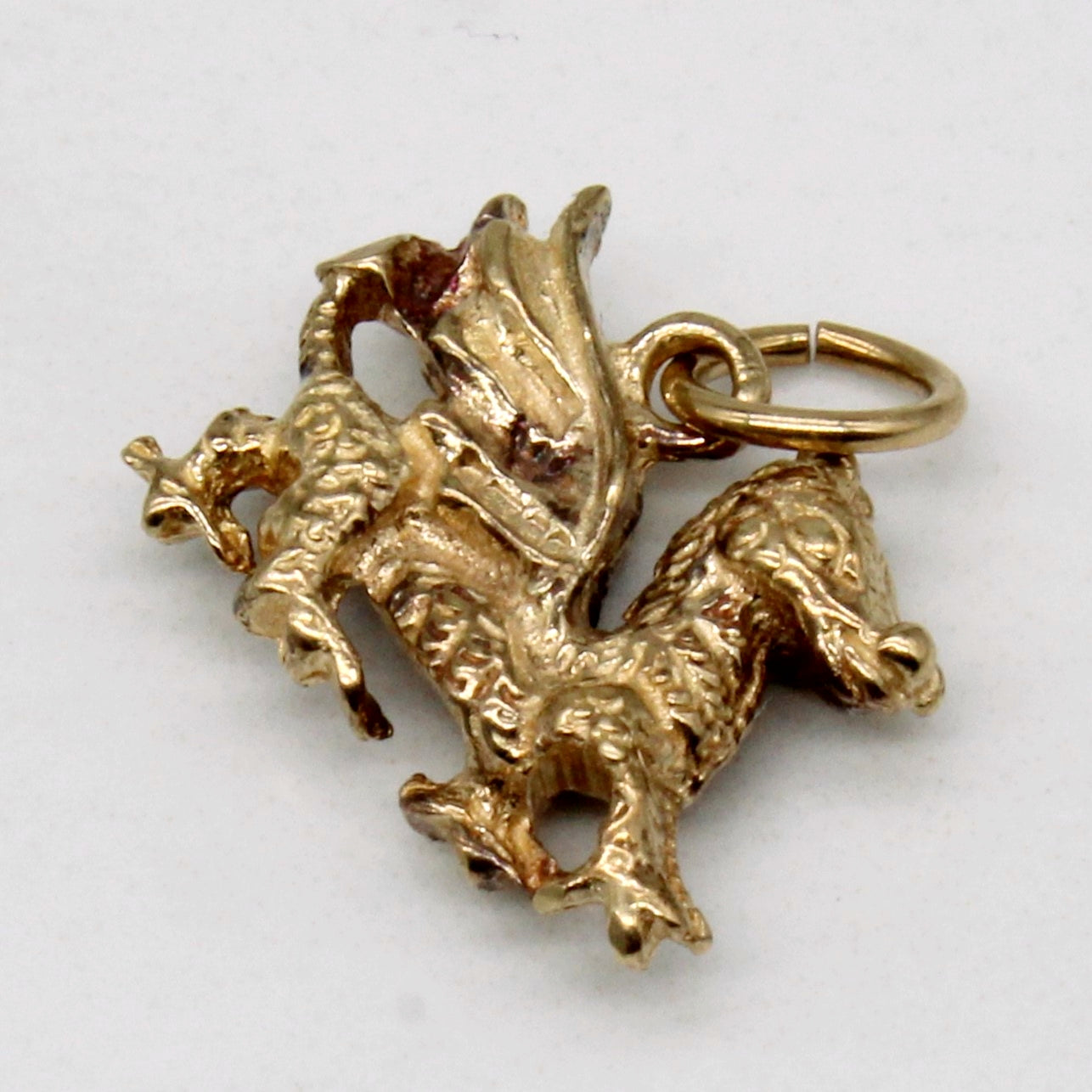 9k Yellow Gold Dragon Charm