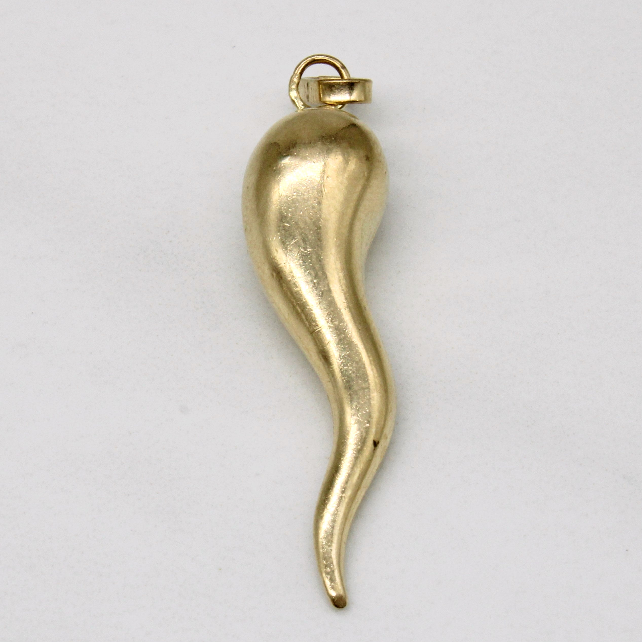 Breloque Cornicello en or jaune 10 carats 