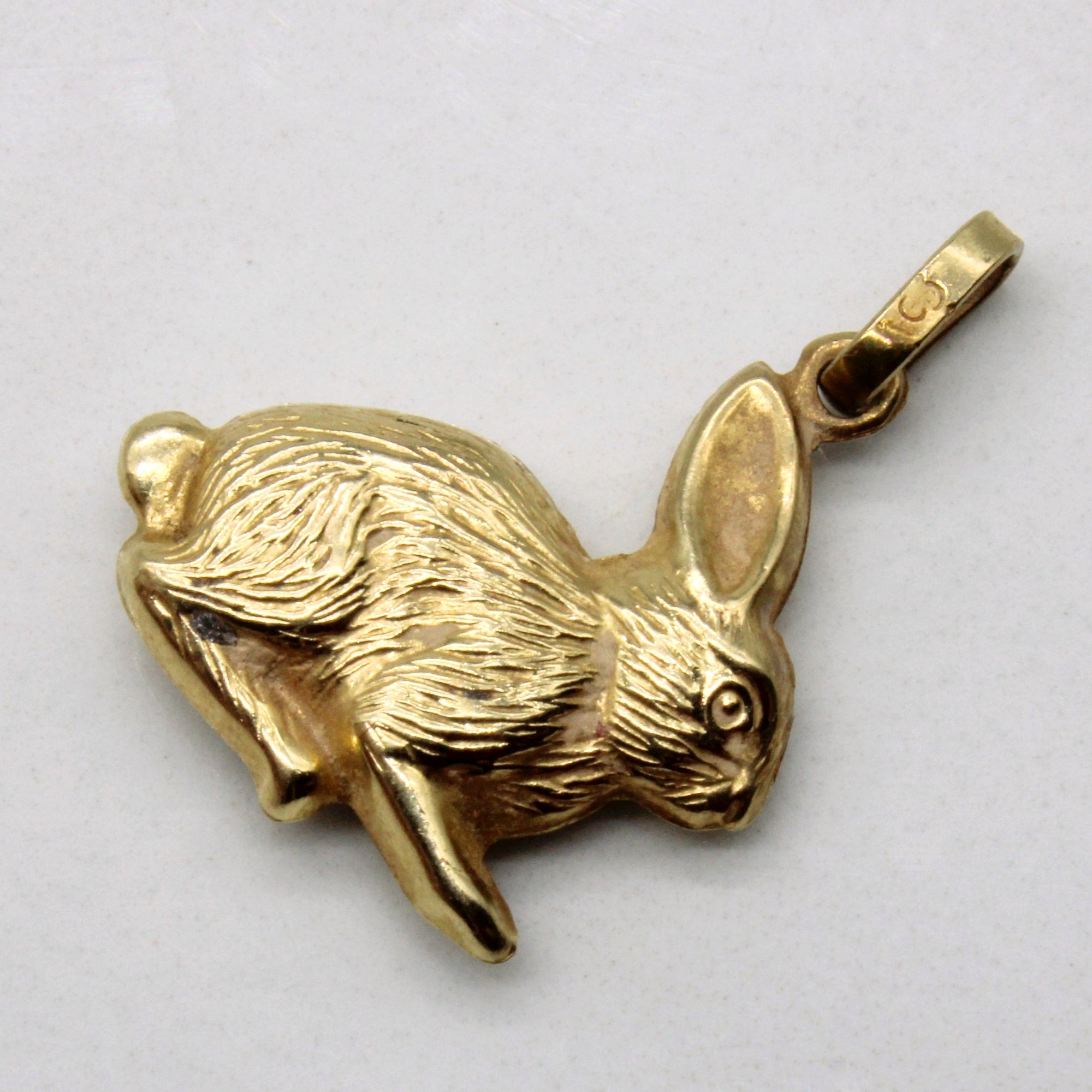 Gold rabbit pendant Clearance