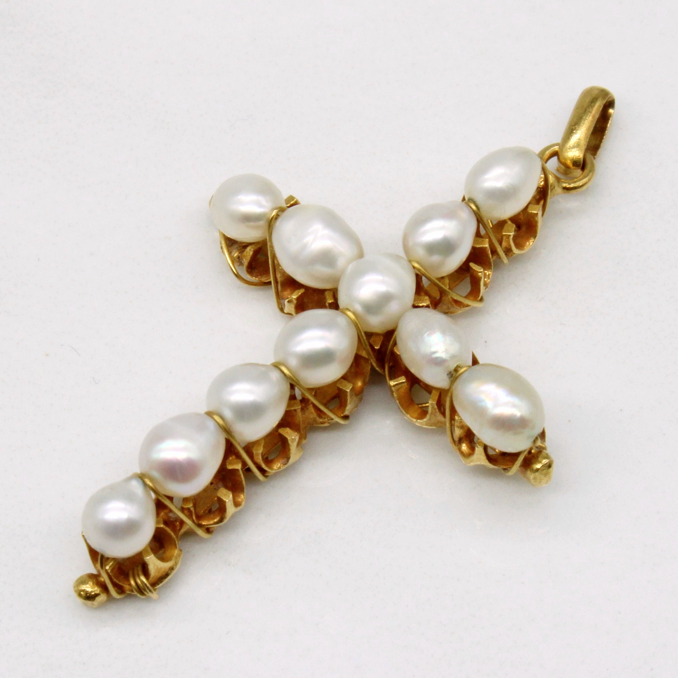 Pearl Cross Pendant