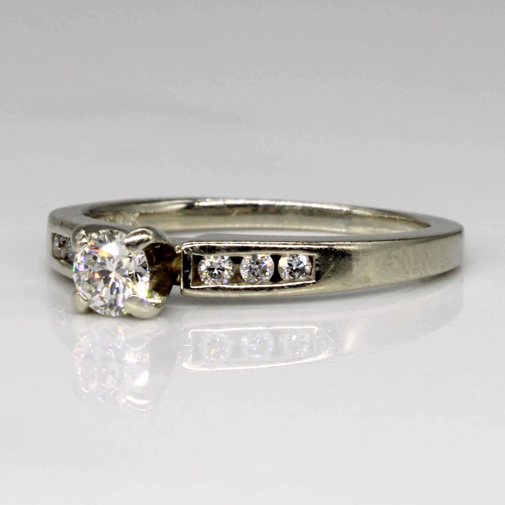 Cathedral Set Diamond Engagement Ring | 0.30ctw | SZ 5.75 |