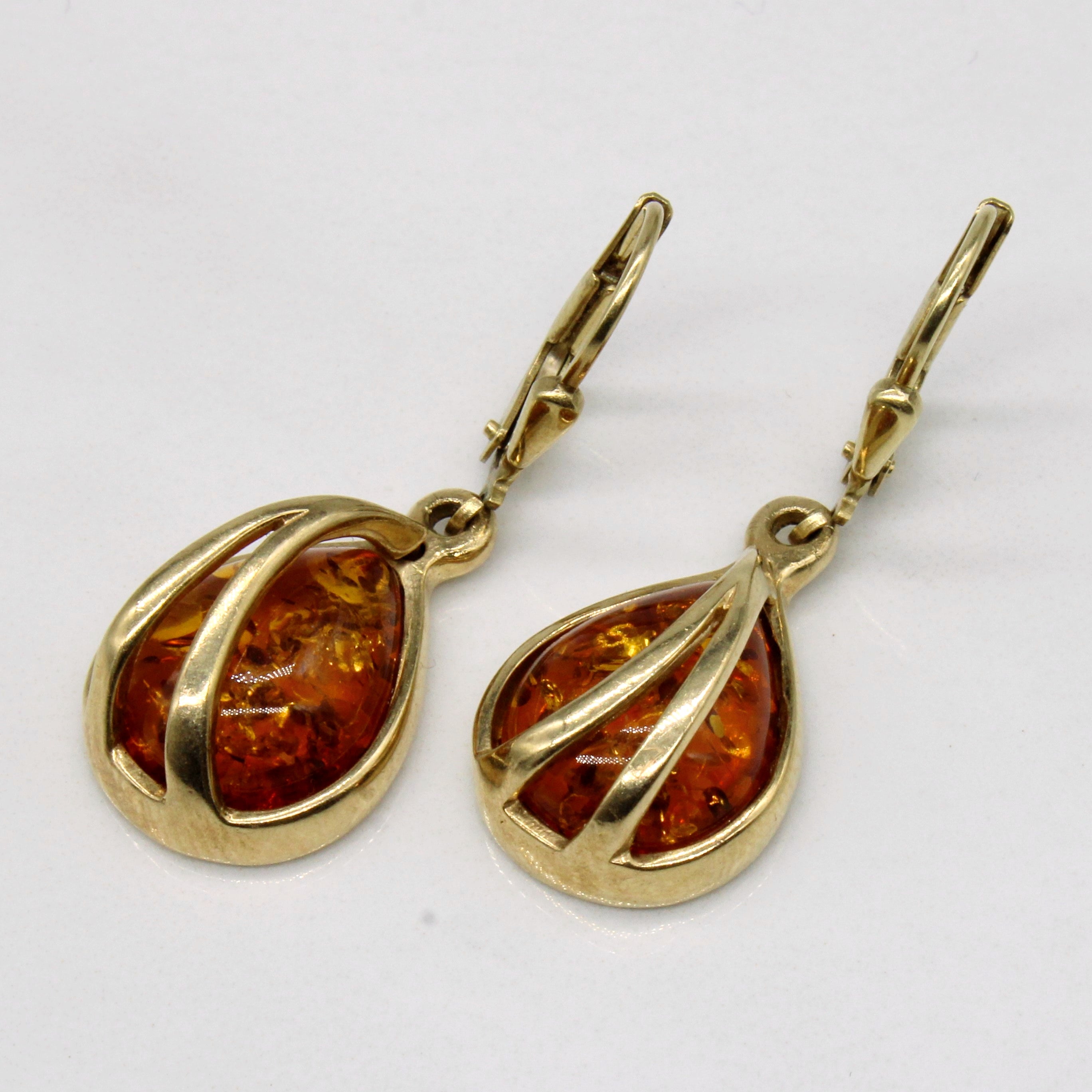 Amber Drop Earrings | 3.00ctw |