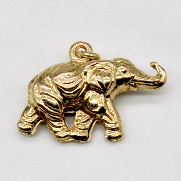 10k Yellow Gold Elephant Charm