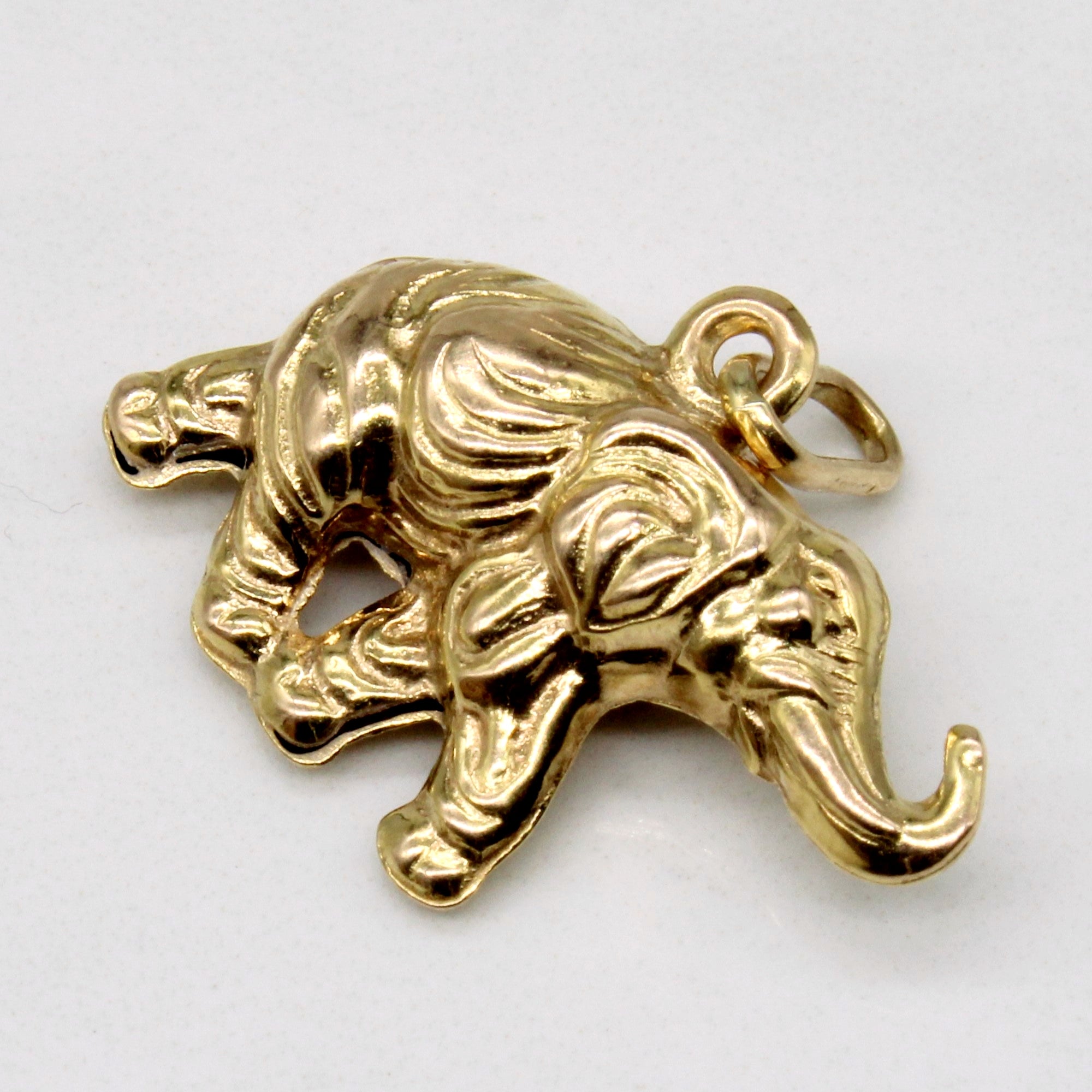 10k Yellow Gold Elephant Charm