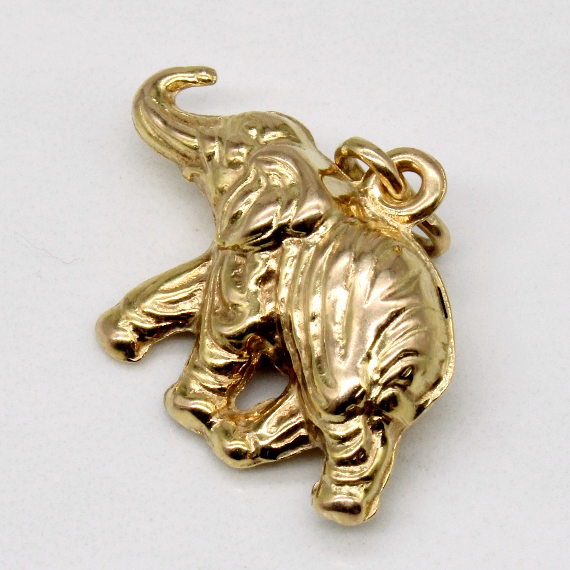 10k Yellow Gold Elephant Charm