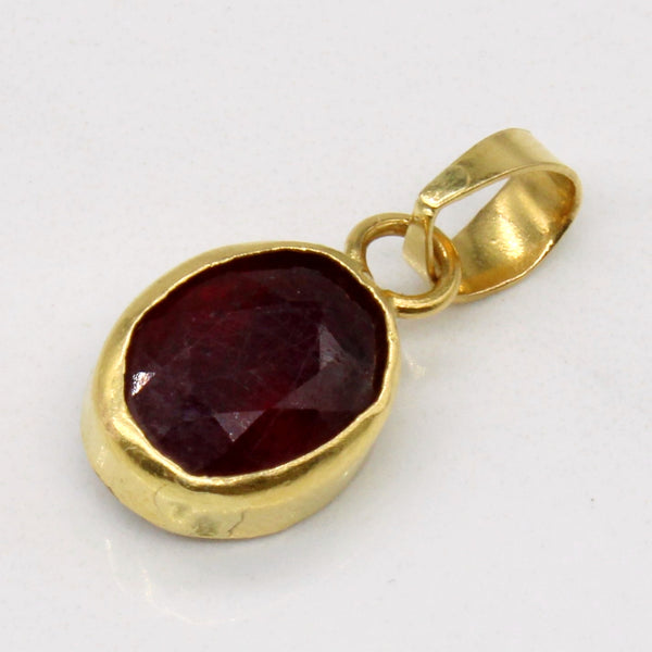 Glass Filled Ruby Pendant | 2.75ct |