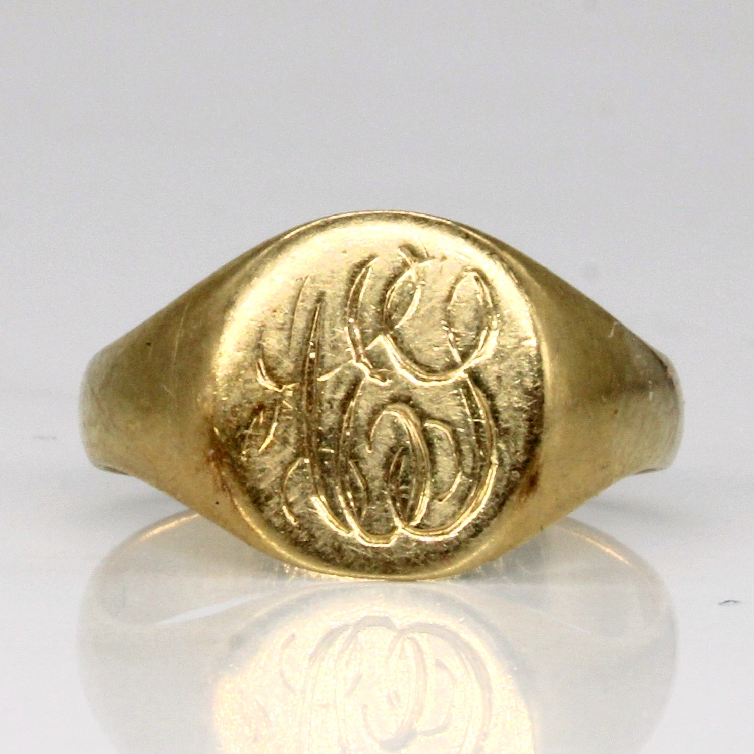 10k Yellow Gold Initial Ring | SZ 6.75 |