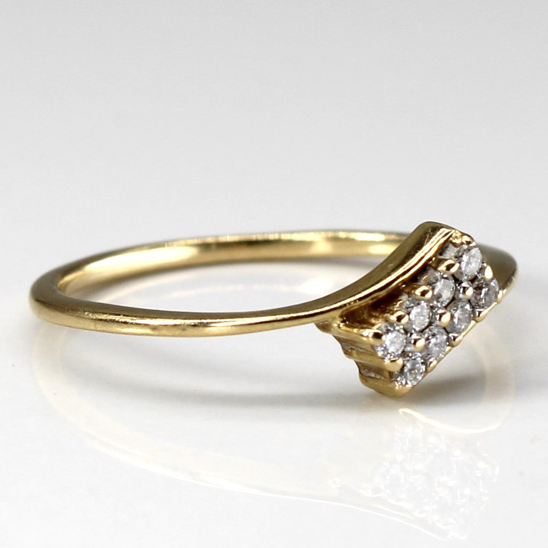 Bypass Cluster Diamond Ring | 0.08ctw | SZ 6.75 |