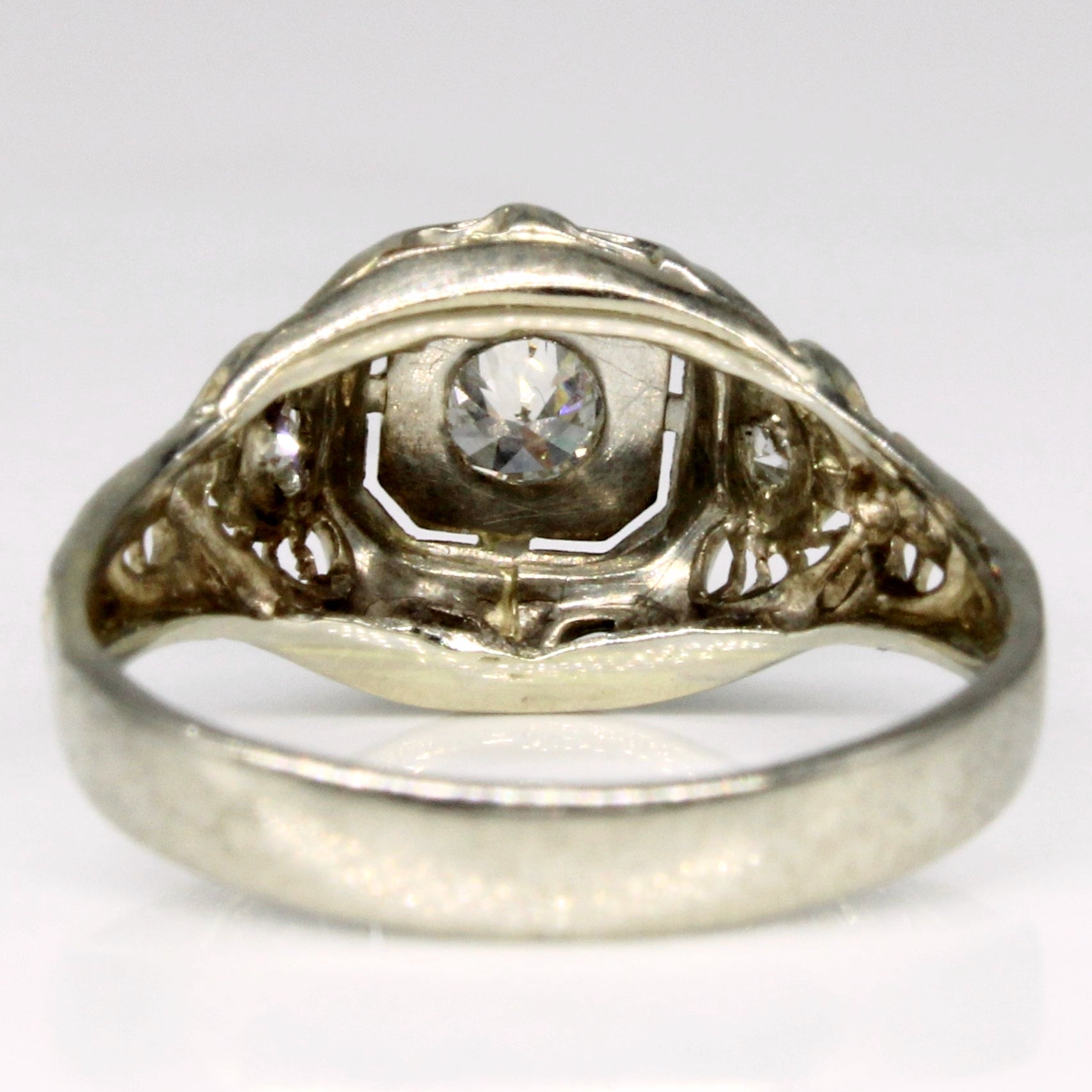 Art Deco Diamond Engagement Ring | 0.25ctw | SZ 5.5 |